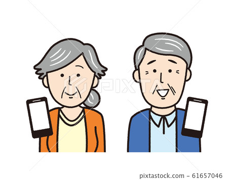 Sumaho and senior couple 61657046