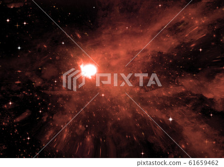 galaxy in a free space. 3D rendering 61659462
