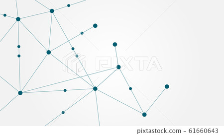 Abstract geometric connect lines and...-插圖素材 [61660643] - PIXTA圖庫