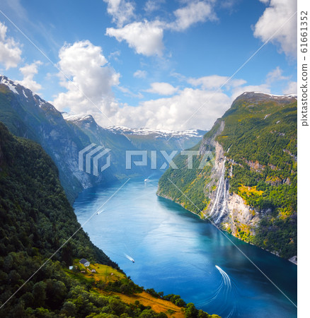 Breathtaking view of Sunnylvsfjorden fjord 61661352