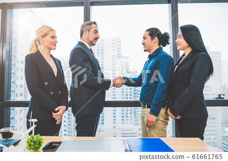 Business partnership meeting handshaking concept. 61661765