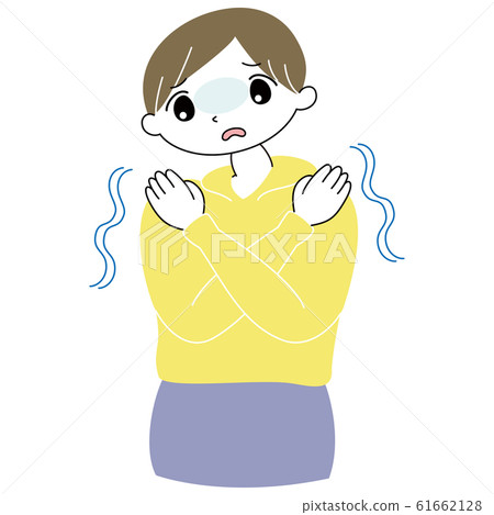 Pale, fear, cold, poor physical condition, male - Stock Illustration ...