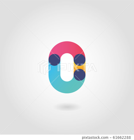 Colorful number 0 logo - Stock Illustration [61662288] - PIXTA