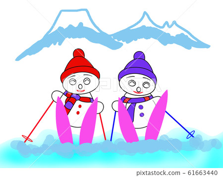 Ski couple 1 Ski couple 1 61663440