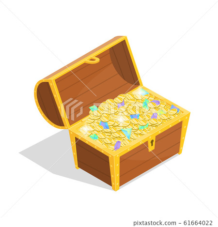 Treasure Sign 3d Icon Isometric View. Vector 61664022