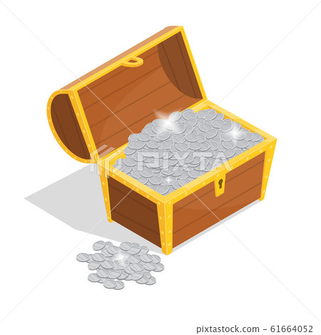 Treasure Sign 3d Icon Isometric View. Vector 61664052