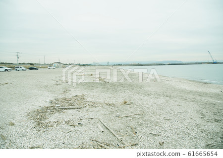 Coast sandy beach sea Coast sandy beach sea 61665654