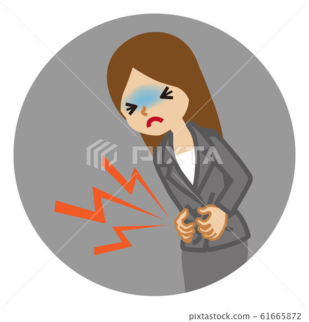 Stomachache-Businesswoman-Symptoms of Disease-Circular Clip Art Stomachache-Businesswoman-Symptoms of Disease-Circular Clip Art 61665872