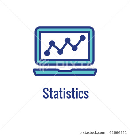 Digital Health Icon w Wearable Technology or 61666331