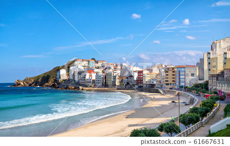 Sandy beach in Maplica, Galicia, Spain Sandy beach in Maplica, Galicia, Spain 61667631