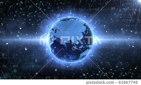 Earth Universe World World Digital Network Technology China, India, ASEAN Countries 61667748