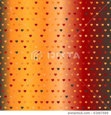 Gradient heart pattern. Seamless vector 61667889