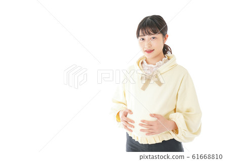 便衣的年輕孕婦 61668810