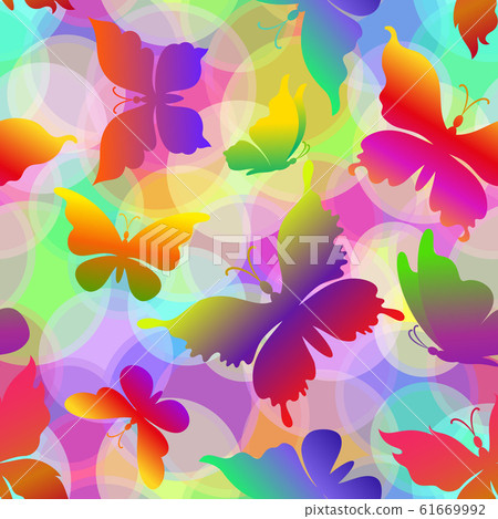 Butterflies, Seamless Pattern Butterflies, Seamless Pattern 61669992