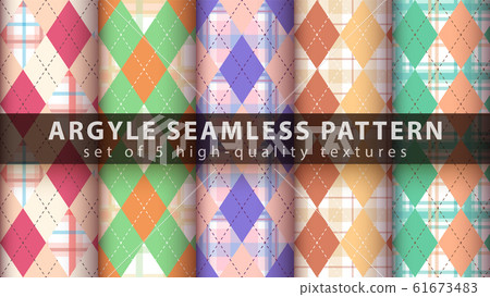 Set classic tartan seamless pattern. Set classic tartan seamless pattern. 61673483
