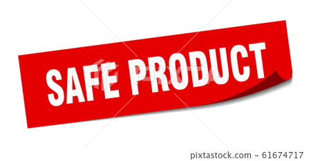 safe product sticker. safe product square sign. safe product sticker. safe product square sign. 61674717