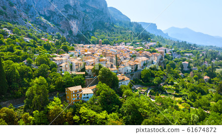 The Village of Moustiers-Sainte-Marie, Provence, Southern France 61674872