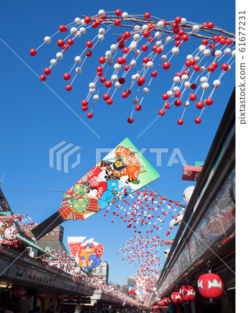 新年淺草仲見世街 61677231