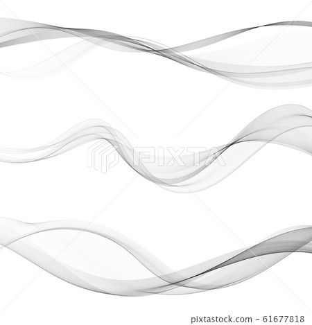 Modern futuristic soft smoke gradient flow lines collection. Vector illustration Modern futuristic soft smoke gradient flow lines collection. Vector illustration 61677818