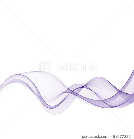 Abstract smooth color wave vector. Curve flow blue motion illustration. Smoke design. Vector lines. Abstract smooth color wave vector. Curve flow blue motion illustration. Smoke design. Vector lines. 61677823