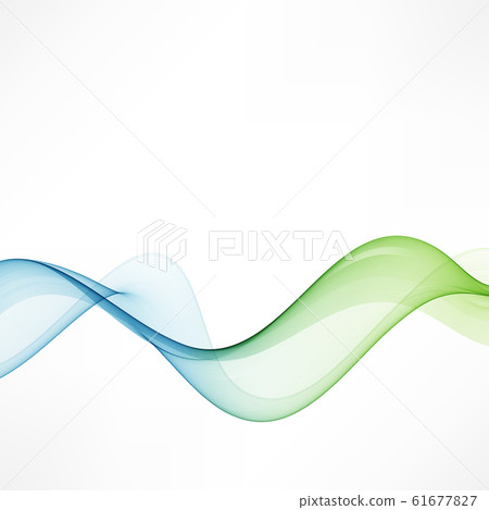 Abstract vector background, blue and green waved lines for brochure, website, flyer design. 61677827