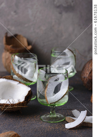 Natural healthy fresh coconut water 61678138