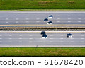 Arial view of Modern transportation with 61678420