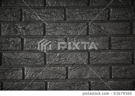 Dark brick wall background. Wall in modern office Dark brick wall background. Wall in modern office 61679560