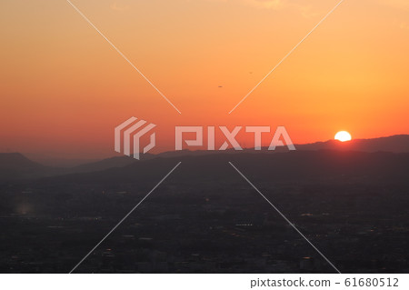 若草山的日落 若草山的日落 61680512