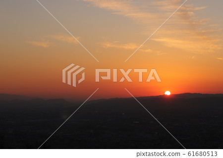 若草山的日落 61680513