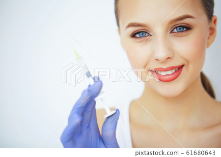 Beauty and Care. Beauty Salon. A Woman With Pure Skin. Skin Care Beauty and Care. Beauty Salon. A Woman With Pure Skin. Skin Care 61680643