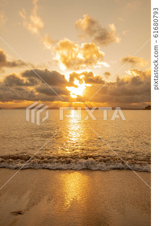 Dusk of the coast 61680793