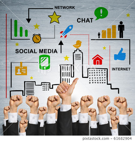 Business and teamwork concept Business and teamwork concept 61682904