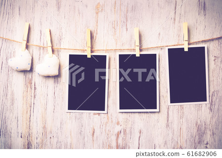 Black blank phote frame Black blank phote frame 61682906