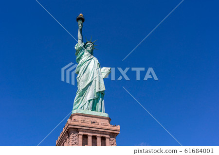 The Statue of Liberty under the blue sky background, Lower Manhattan, New York City, Architecture and building with tourist concept The Statue of Liberty under the blue sky background, Lower Manhattan, New York City, Architecture and building with tourist concept 61684001