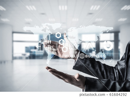 Modern technologies for successful business concept. 61684292
