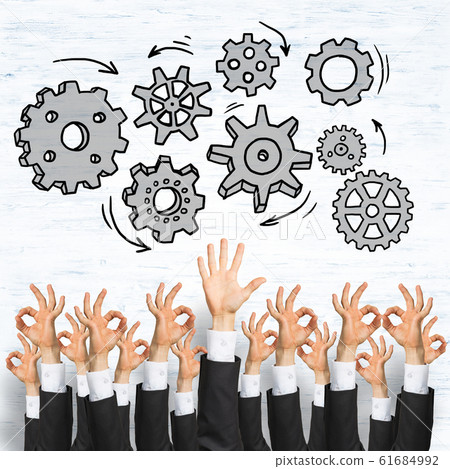 Business and teamwork concept Business and teamwork concept 61684992