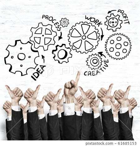 Business and teamwork concept Business and teamwork concept 61685153