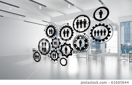 Networking and wireless connection as concept for effective modern business 61685644