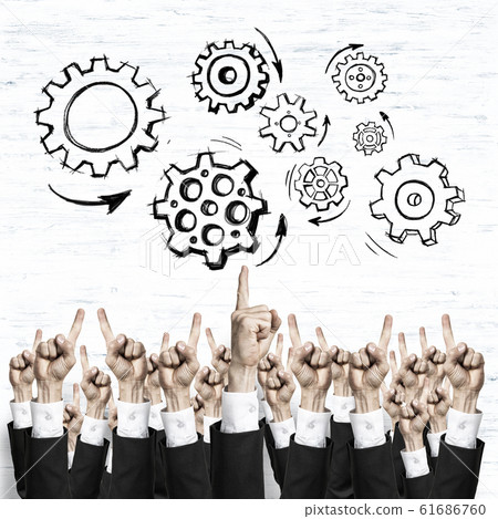 Business and teamwork concept Business and teamwork concept 61686760