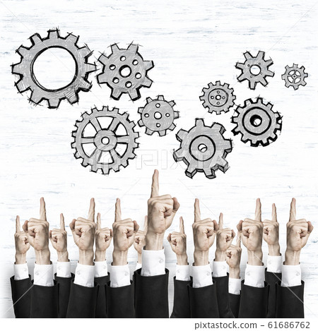 Business and teamwork concept Business and teamwork concept 61686762