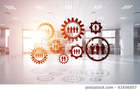 Networking and wireless connection as concept for effective modern business Networking and wireless connection as concept for effective modern business 61686807