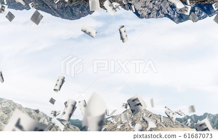 Breathtaking landscape view. Breathtaking landscape view. 61687073