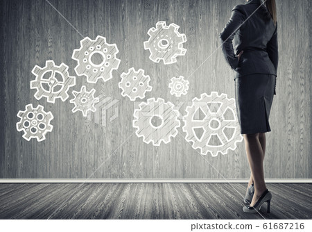 Gears mechanism as teamwork concept Gears mechanism as teamwork concept 61687216