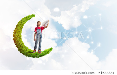 Idea of children Internet communication or online playing and parent control Idea of children Internet communication or online playing and parent control 61688823