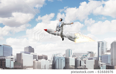 Business success and targets achievement concept. Business success and targets achievement concept. 61688976