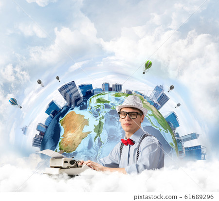 Creative inspiration of young writer. 61689296