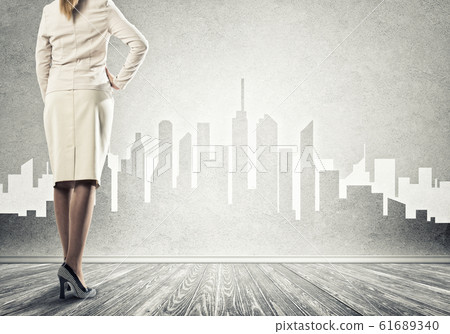 Architectural design on wall Architectural design on wall 61689340