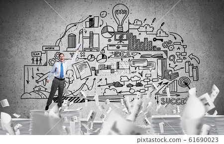 Study hard to become successful businessman. 61690023