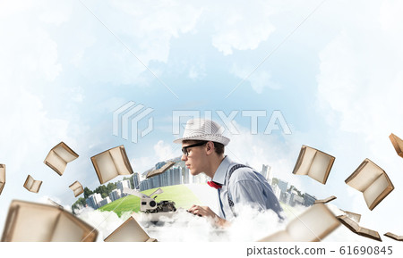 Creative inspiration of young writer. Creative inspiration of young writer. 61690845